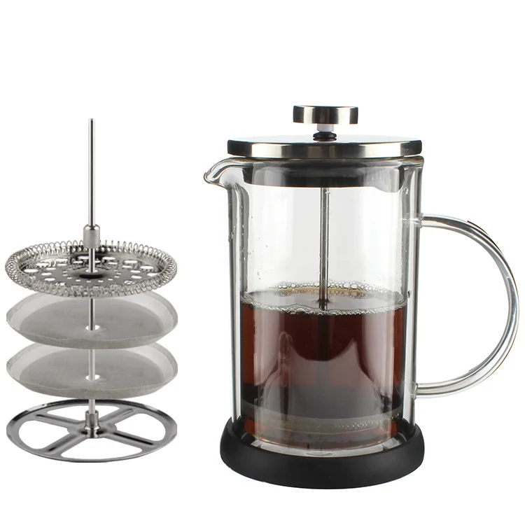 Double Wall Insulated Borosilicate Glass French Press Coffee/tea Maker