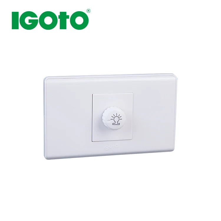 IGOTO American standard Flush Mounted ABS Panel Led Dimmer Electric Switches For Home