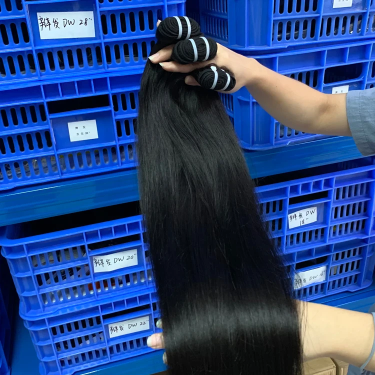 Guangzhou Hair Factory 10a 40 Inch Virgin Peruvian Hairperuvian Human