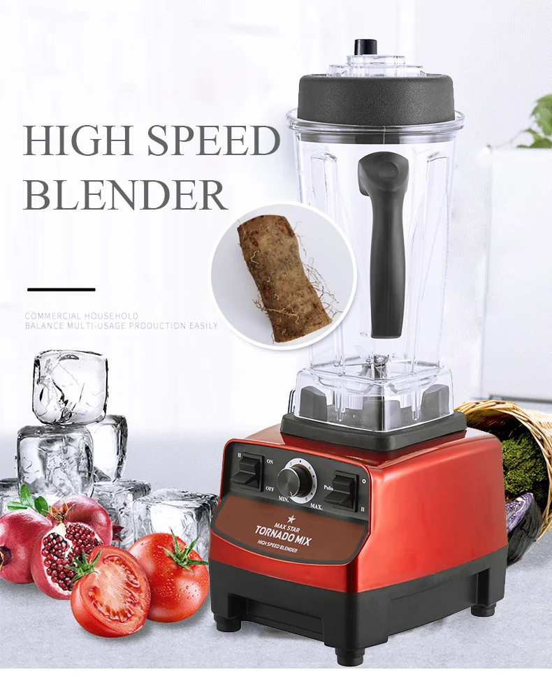 Heavy Duty 2 Liter 1000w Commercial Smoothie Blender Smoothie Maker ...