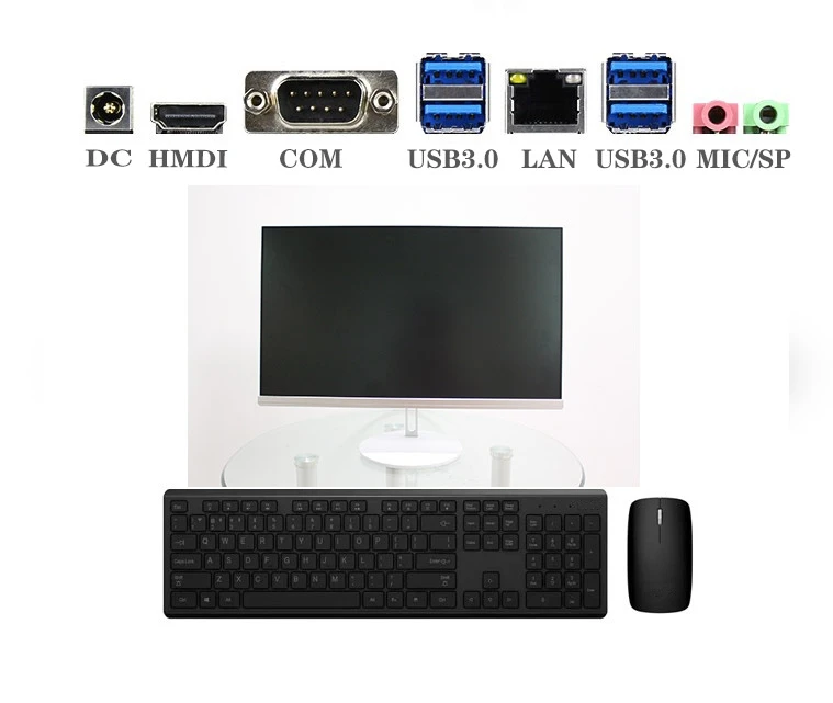 Factory Monoblock Computer Core I9 9900k I7 I5 I3 Cheapest Aio Pc 23.8 ...