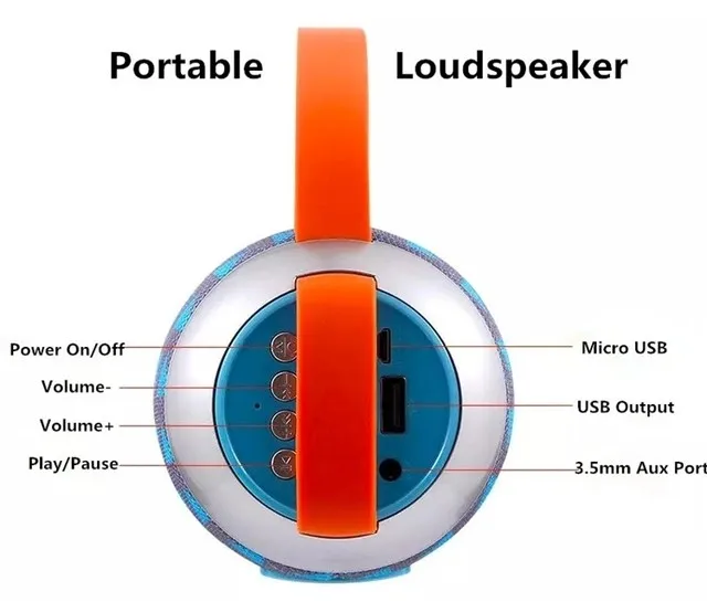 TG112 Column Waterproof 10W Loudspeaker Bass Outdoor Sports Soundbar Music Bluetooth 5.0 Speaker Portable Wireless Speaker - ANKUX.COM
