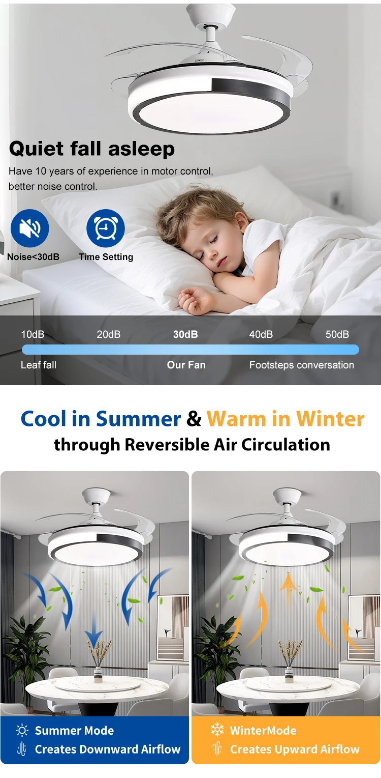 Blades Mute Motor, 42Inch, LED, Ceiling - detail 12