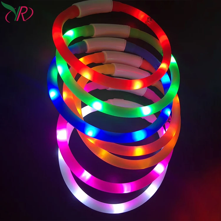 wholesale adjustable reflective bling fancy light up waterproof