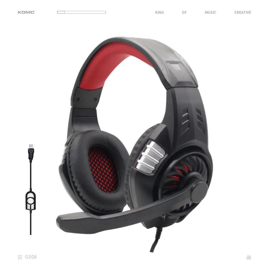 black web gaming headset