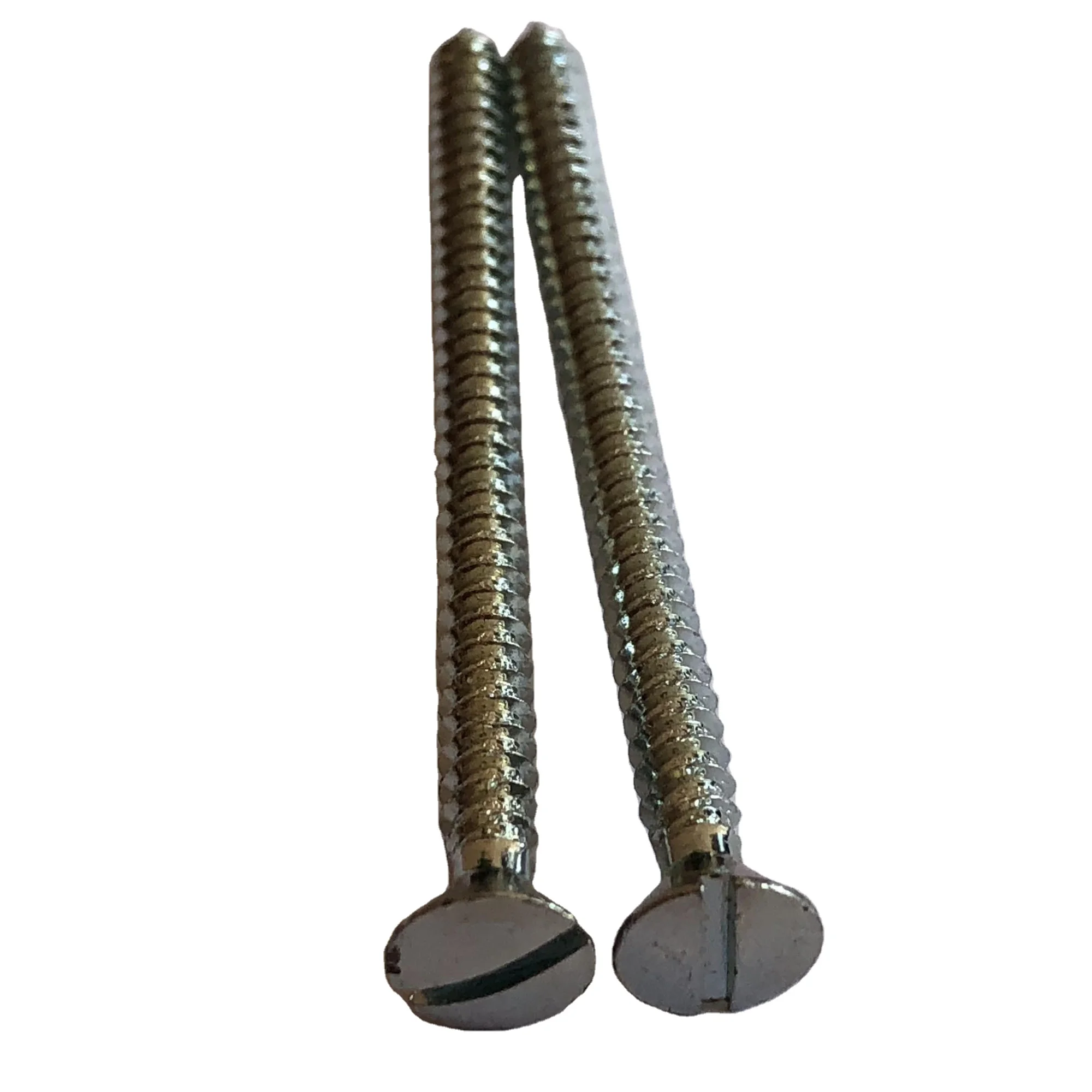 
M3.5x50 Metric Slotted countersunk head screws self-drilling zinc plated screw 