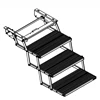 CE compliant ES-F-T Electric Folding Step with three steps for Van and Motorhomes