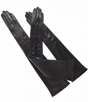 opera length leather gloves