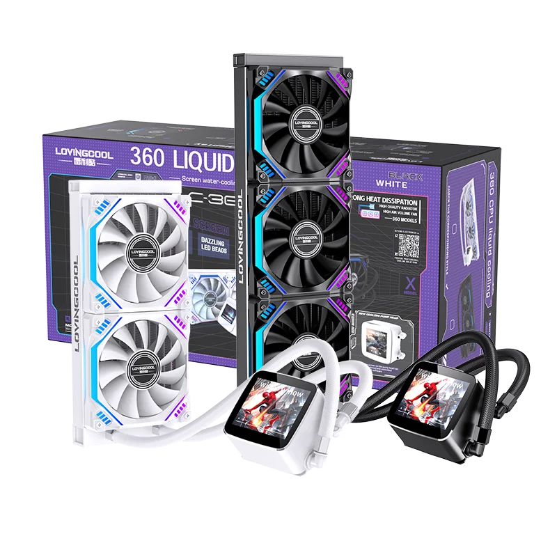 LOVINGCOOL 240/360mm AIO Liquid CPU Cooler with ARGB Fan