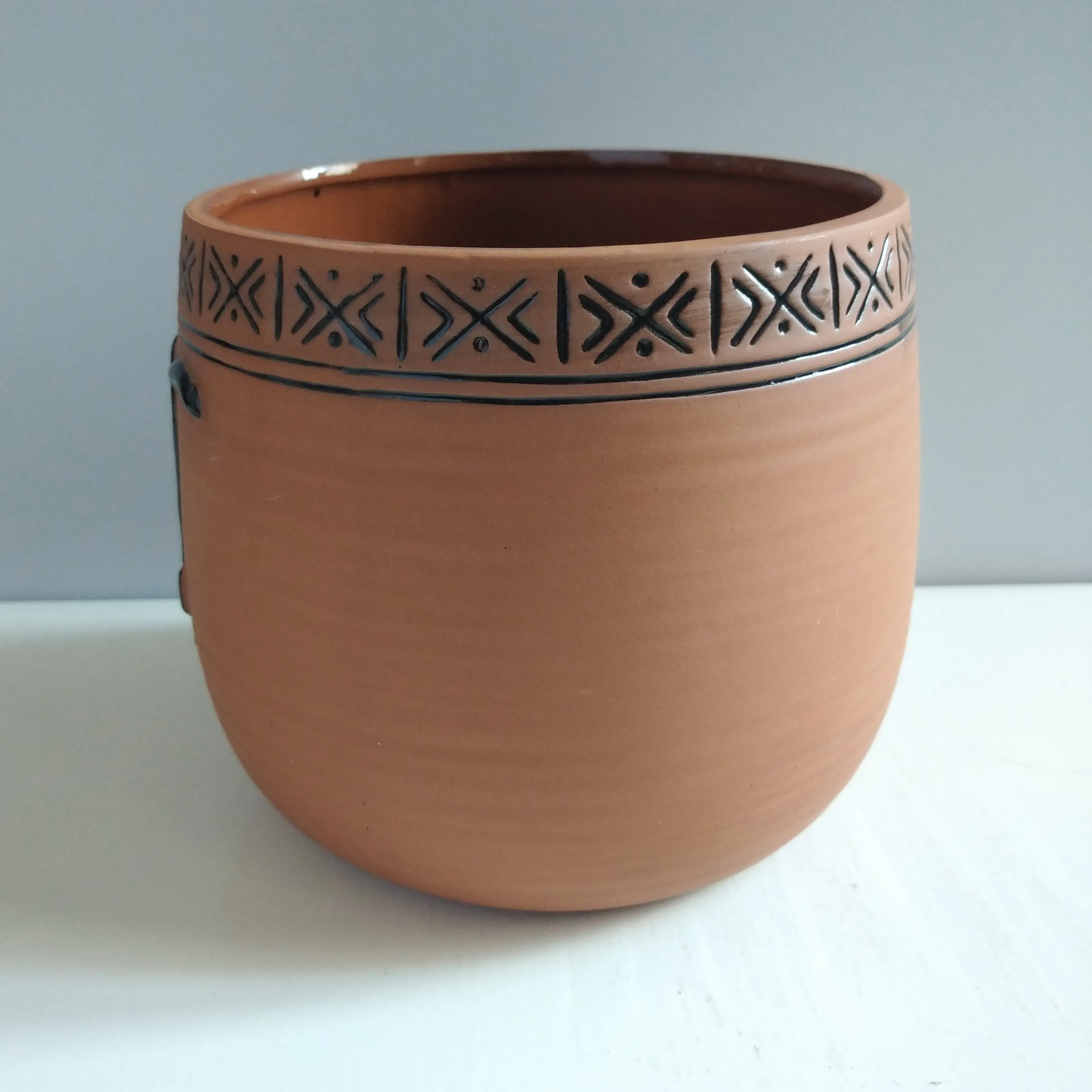 human face flower pots