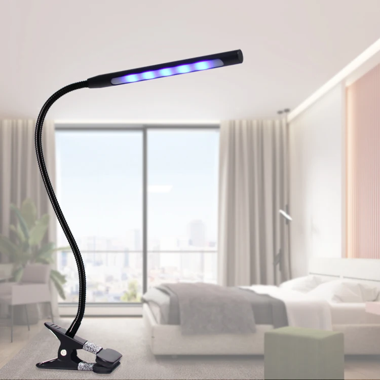 Double Head Lamps Desktop Reading Light With Clip Eye Protection 5