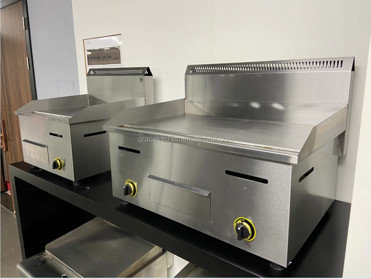 Commercial Teppanyaki Steak Grill Shredded Gas Grills Oven Stainless