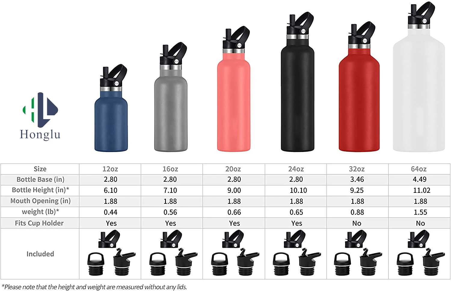 Stainless Steel Water Bottles Leakingproof Vacuum Insulated Water