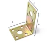 yellow color zinc coated steel wood timber connector joist hanger bracket for construction