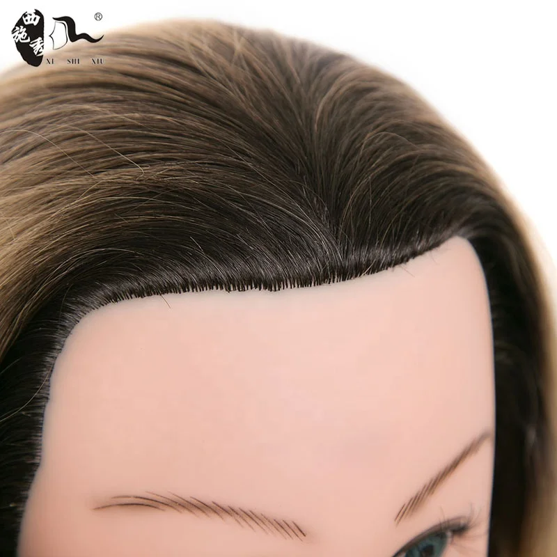 Cosmetology 100% Real Human Hair Salon Practice Hairdresser Training Head Mannequin Dummy Doll Mannequin Head With Shoulders 