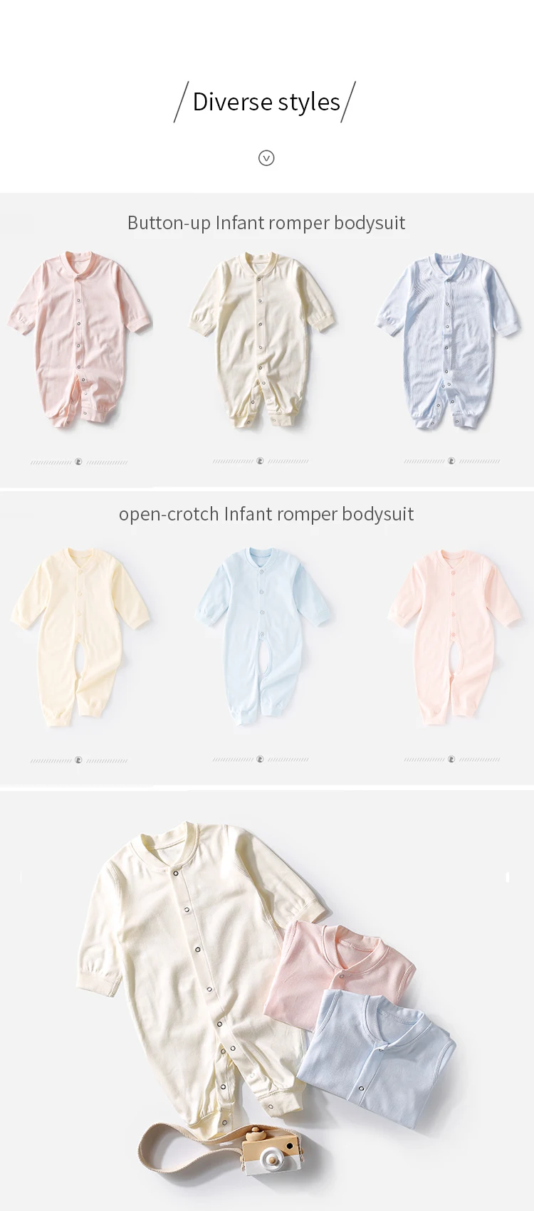 Enerup 2020 100% PLA biodegradable soft as organic cotton knit new born baby clothes clothing romper jumpsuit set