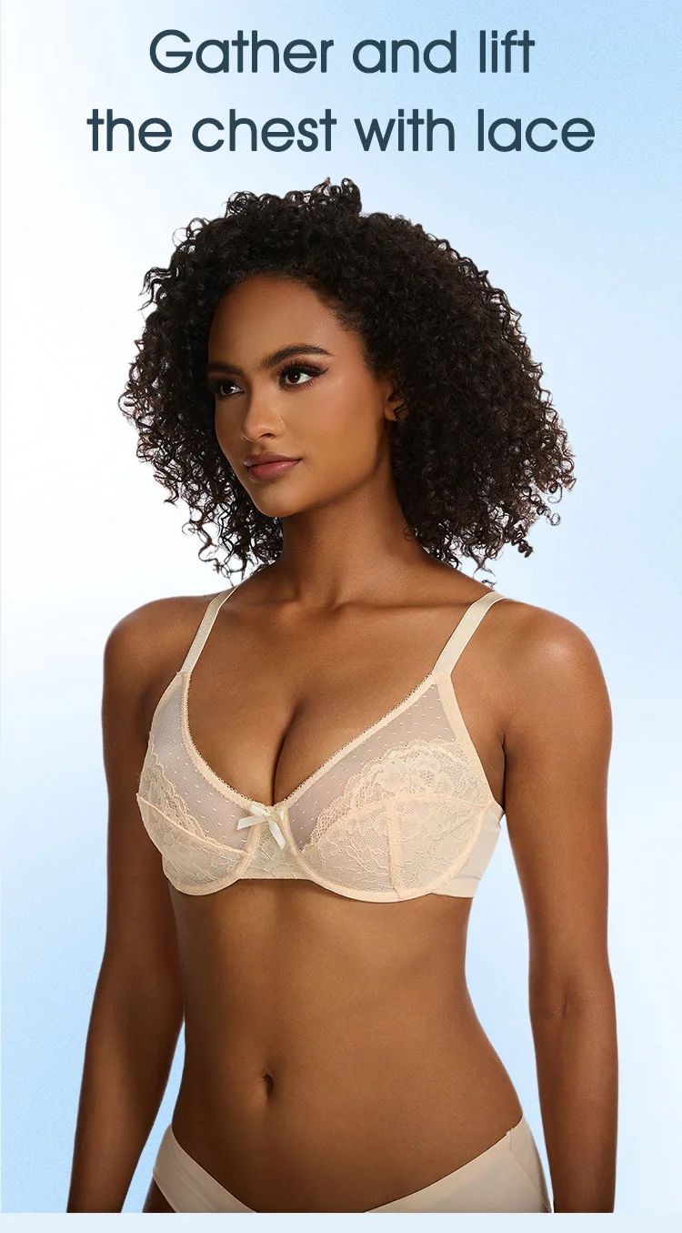 Wholesale New Arrival High Quality Women's Underwear  Thin Mesh Sexy Lace Bras Ladies Underwear Manufacture OEM Supplier