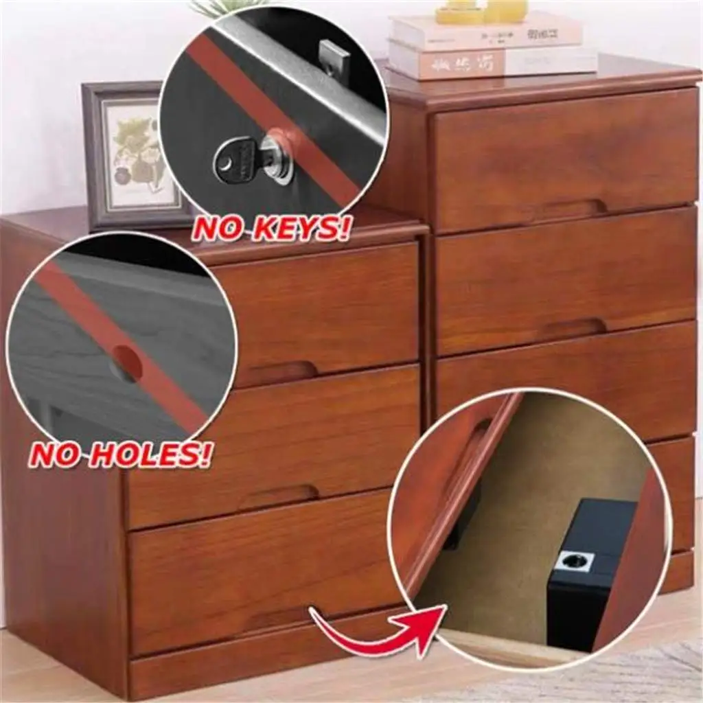 Invisible Rfid Card Smart Drawer Lock Cabinet Lock Battery Powered ...