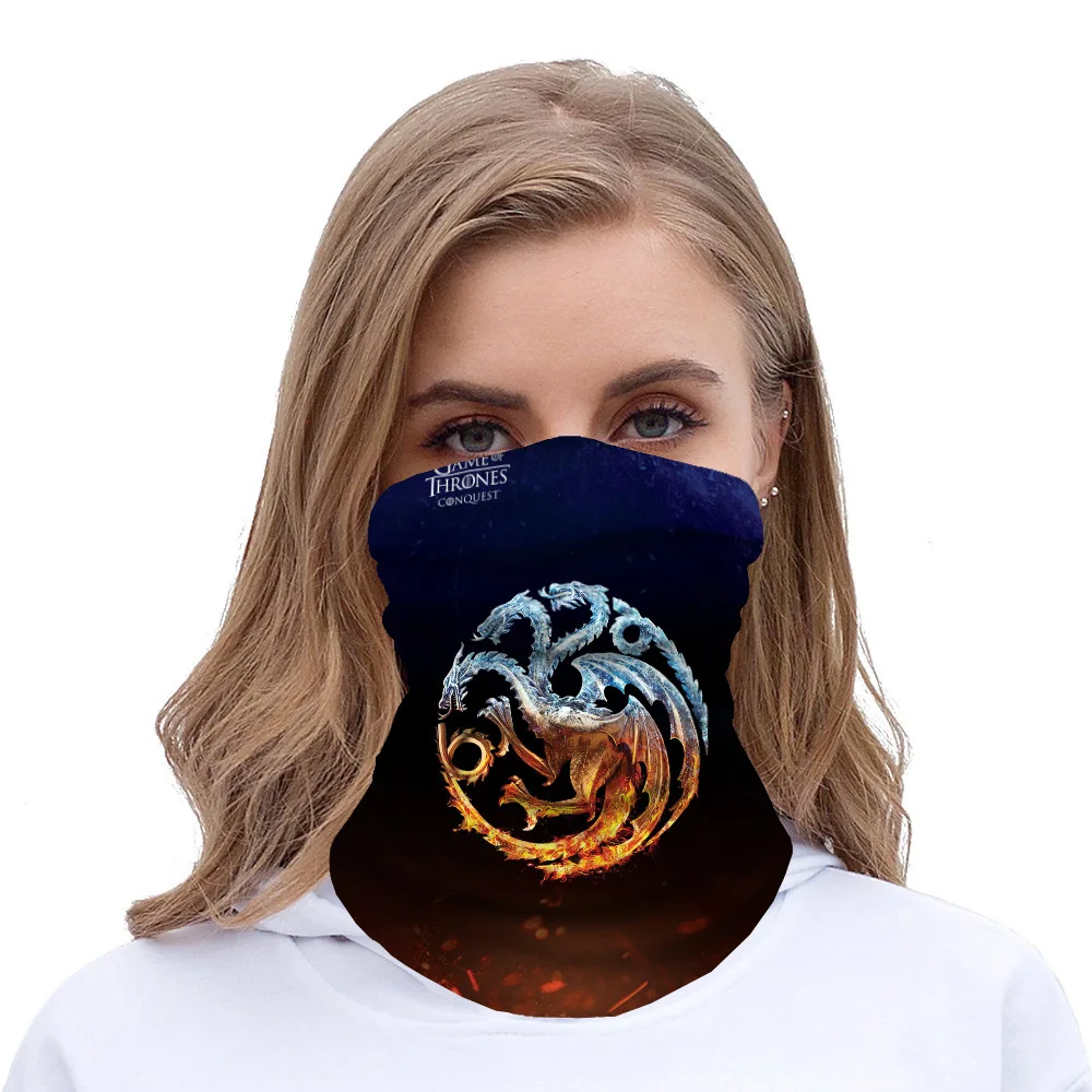 
1 PCS OEM custom logo scarf magic multifunction warmer plain cotton tube neck gaiter bandana 