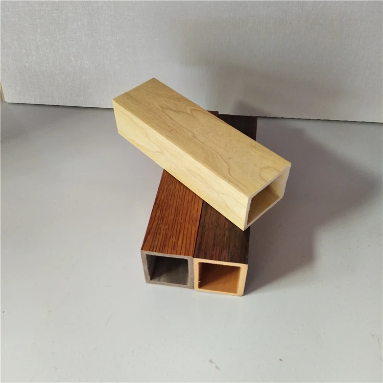 Factory Supplier Color Customized Wpc Timber Wood Tube Log Materials Decorative