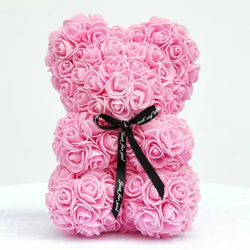 soap flower teddy bear