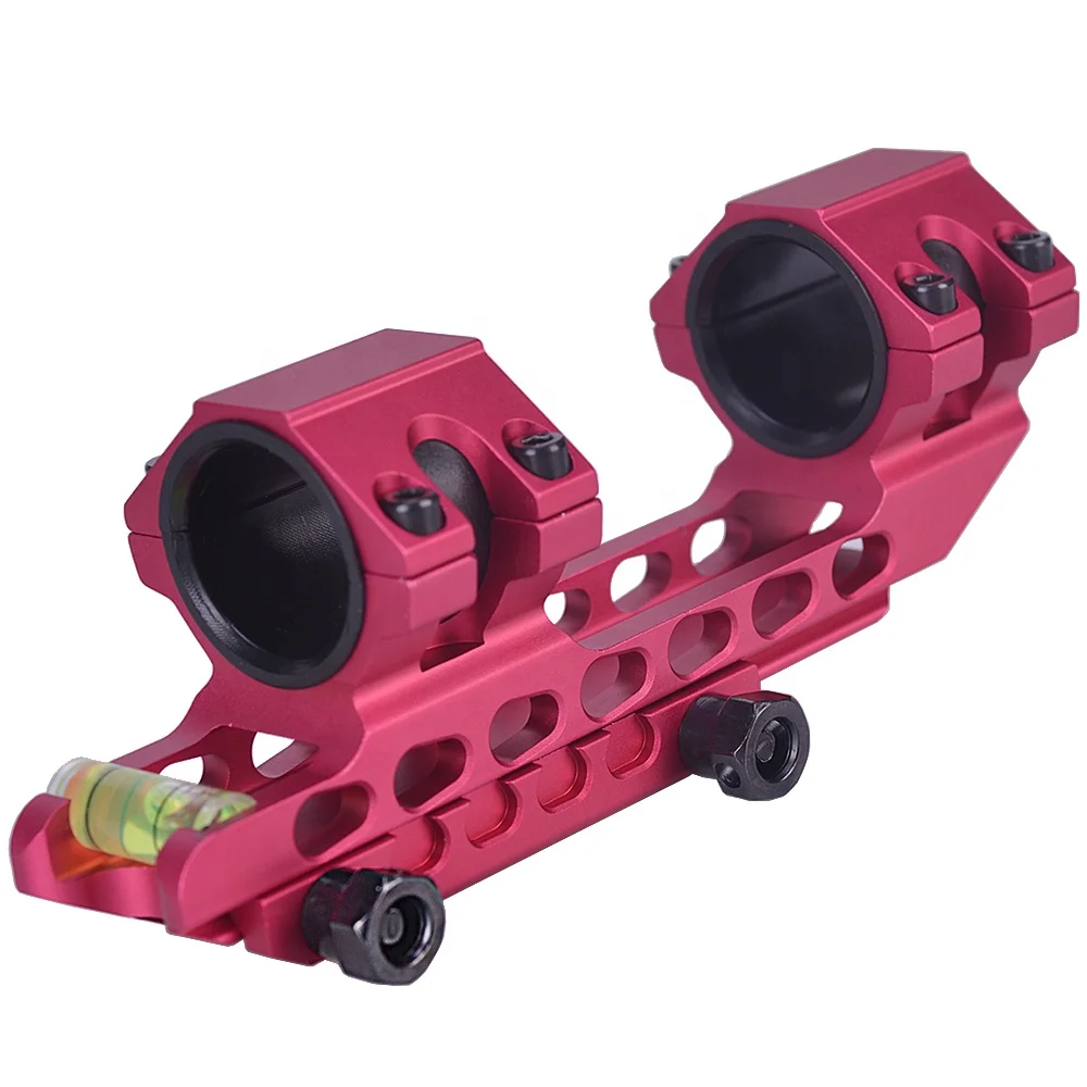 Lightweight 30mm Rifle Scope Mount One Piece Dual Ring Cantilever