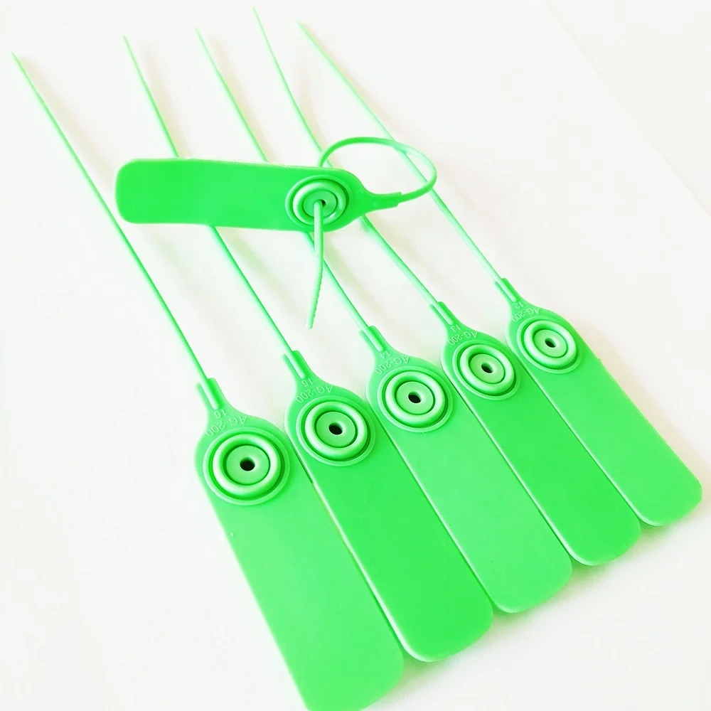 200mm length safety pull tight cargo packing container plastic security seal tag