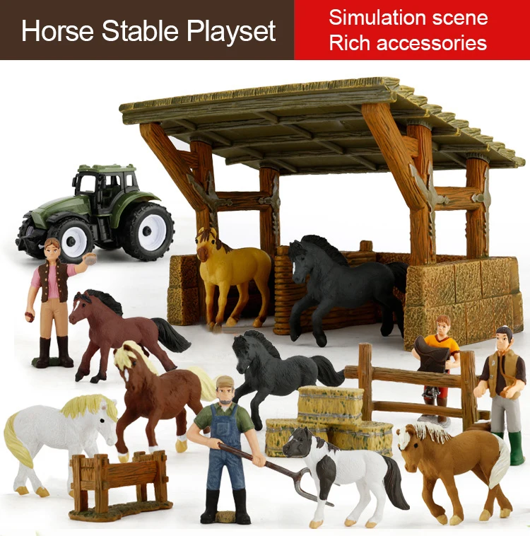 ride on horse and stable toy