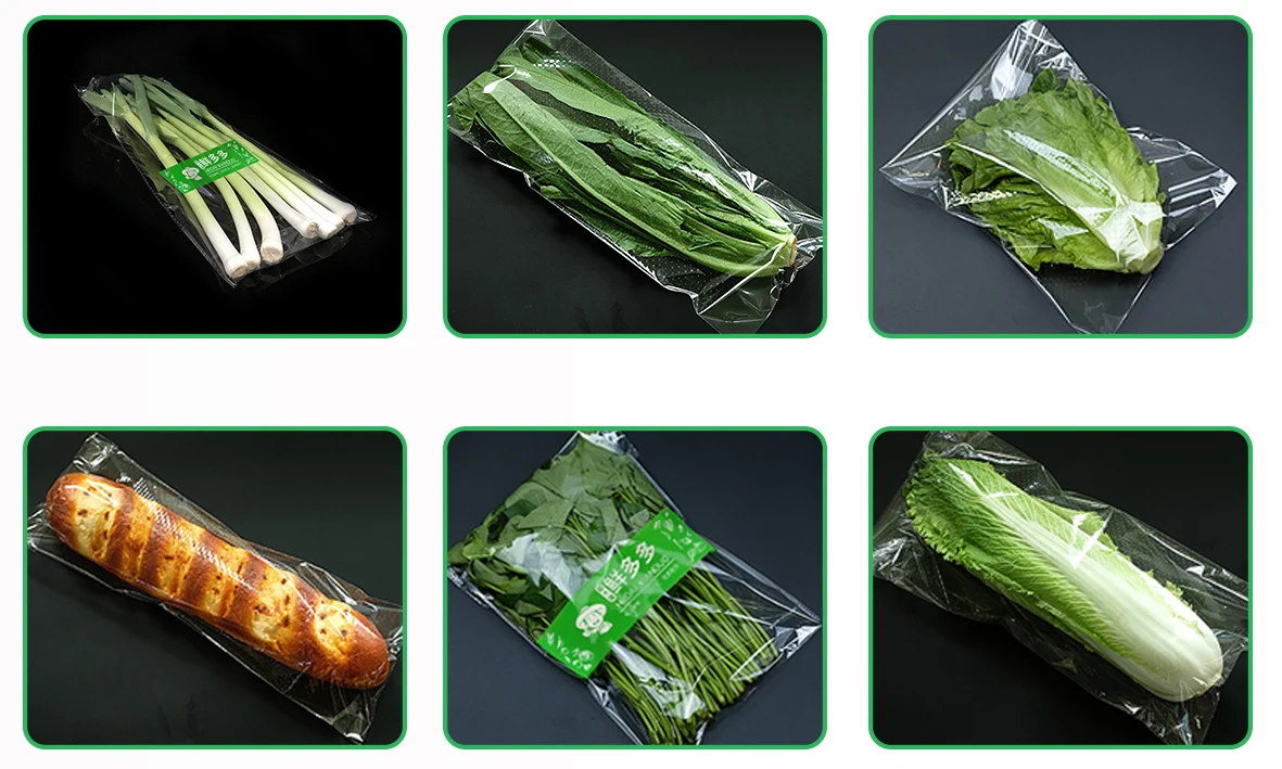 jijid定制印花10*40蔬菜自粘蔬菜包装袋