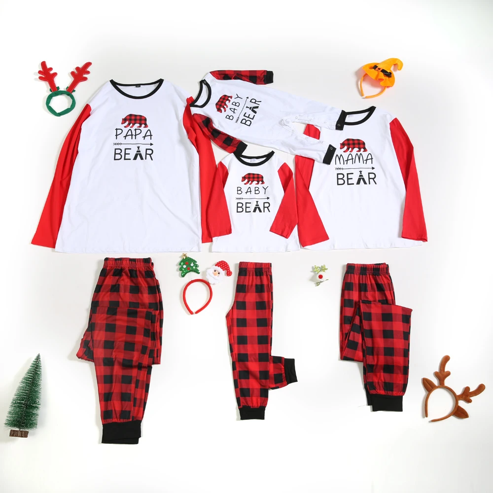 High Quality Wholesale Christmas Cute Matching Pyjamas Baby Family