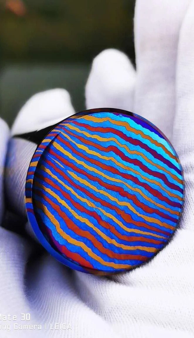 Handmadeti/zr Damascus Sheet Mokuti Timascus Plate Bar Rod Stock Price