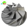 High performance 5-axis simultaneous motion machined billet compressor wheel