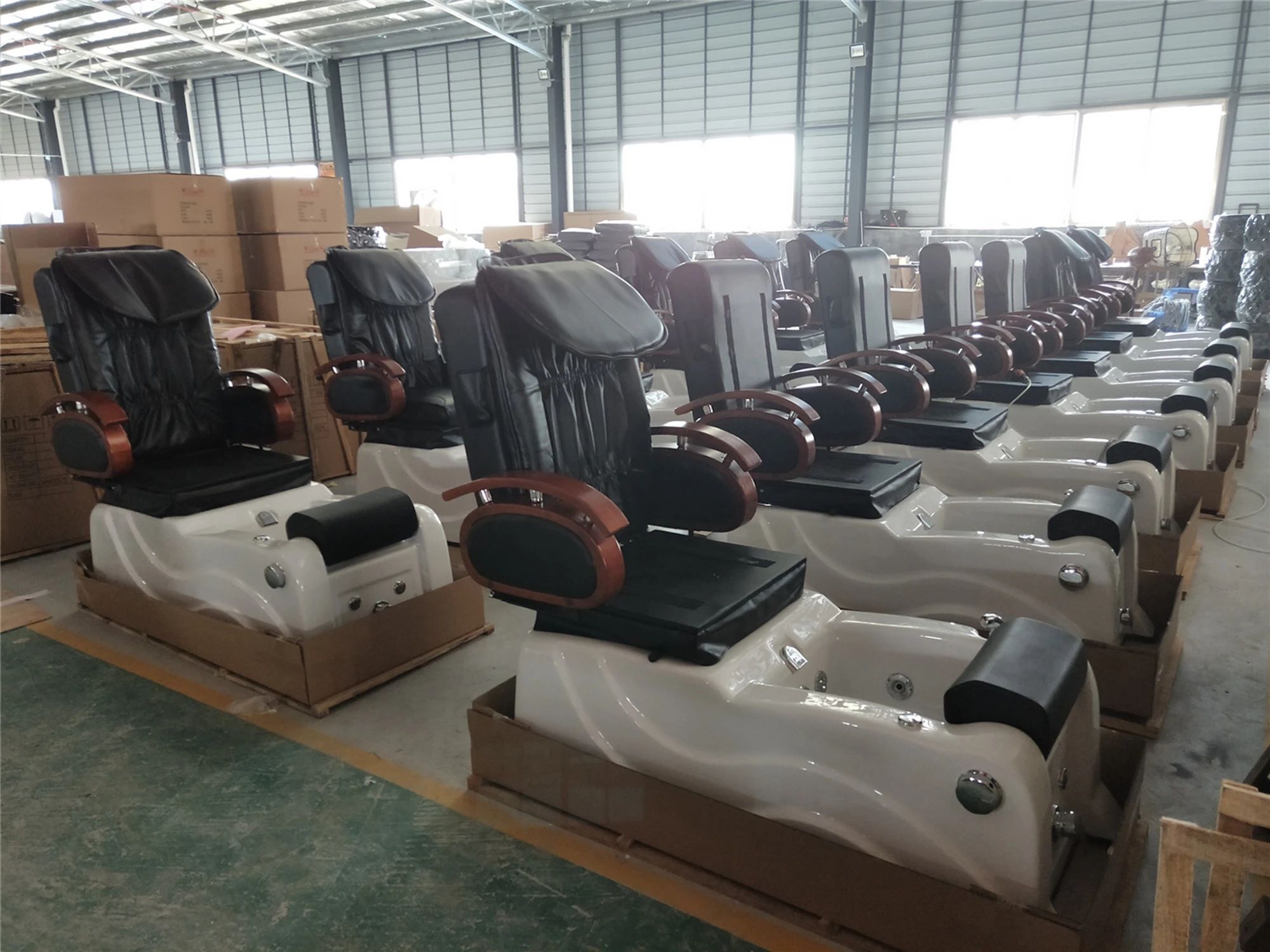 Modern Tufted Foot Spa Chair Luxury Pedicurechair Massage Beauty Salon