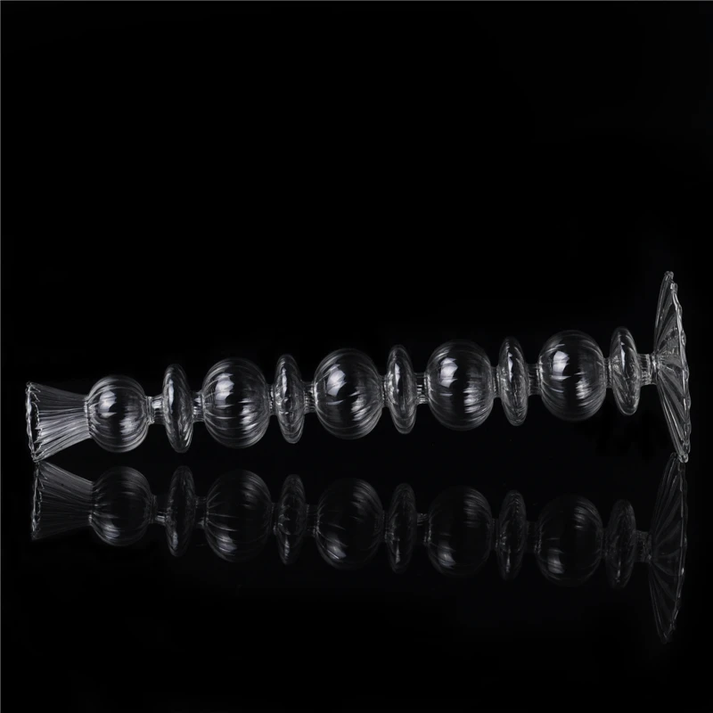 Wholesales clear glass candlestick borosilicate candle holder home decoration