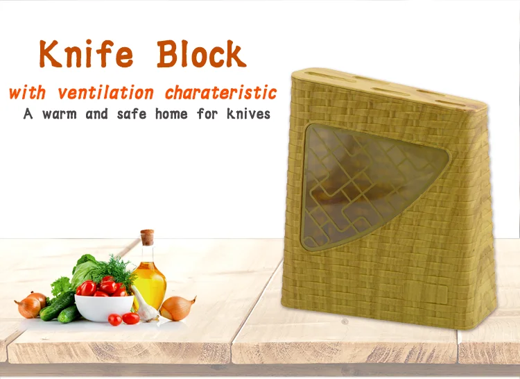 Safe and Durable 5pcs PP Knife Block