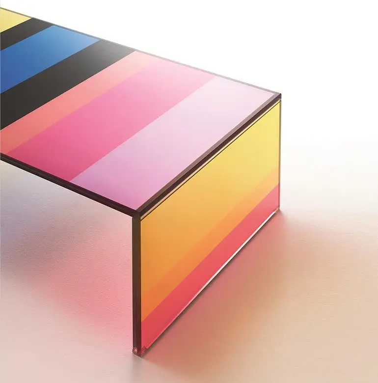Fashion Coffee Table Simple Acrylic Rainbow Table Side Acrylic Iridescent Tables Furniture Buy