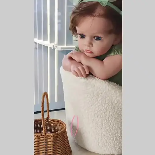 Silicone Reborn Asleep Dolls Toy Kits Lifelike Miniature Premature Baby  Solid Silicon Vinyl Cotton Body Rebirth Doll