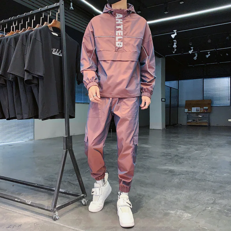 reflective tracksuit men