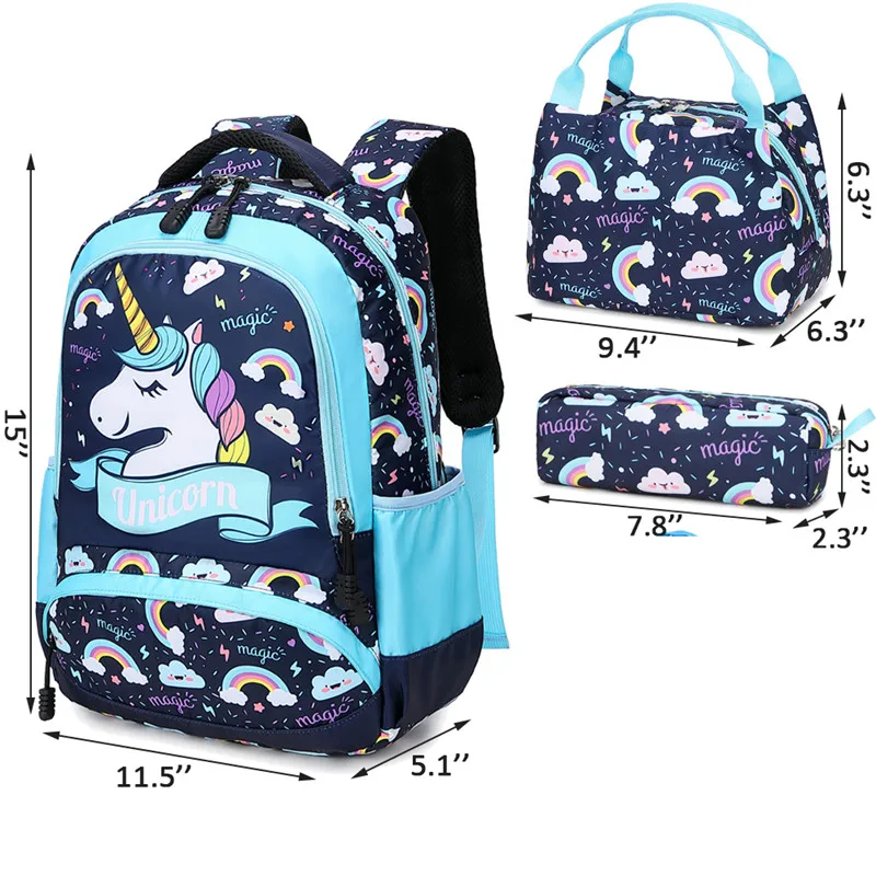 Hot Sell School Bags Waterproof Travelling Backpack With Lunch Box ...
