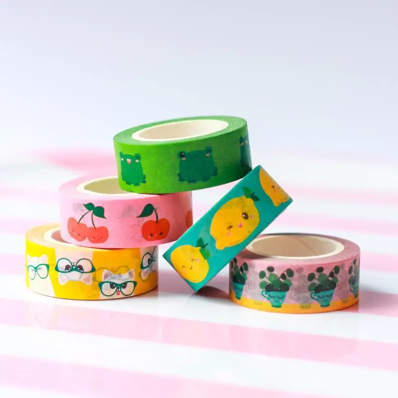 

Custom Printed washi tape,50 Pieces