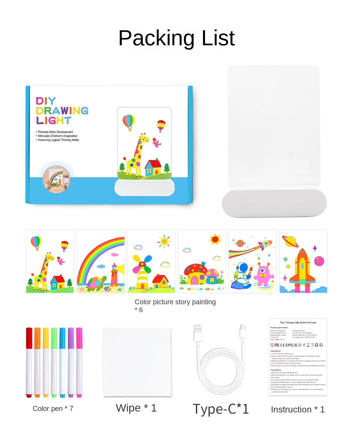 Creative Colorful LED Drawing Board preview 5