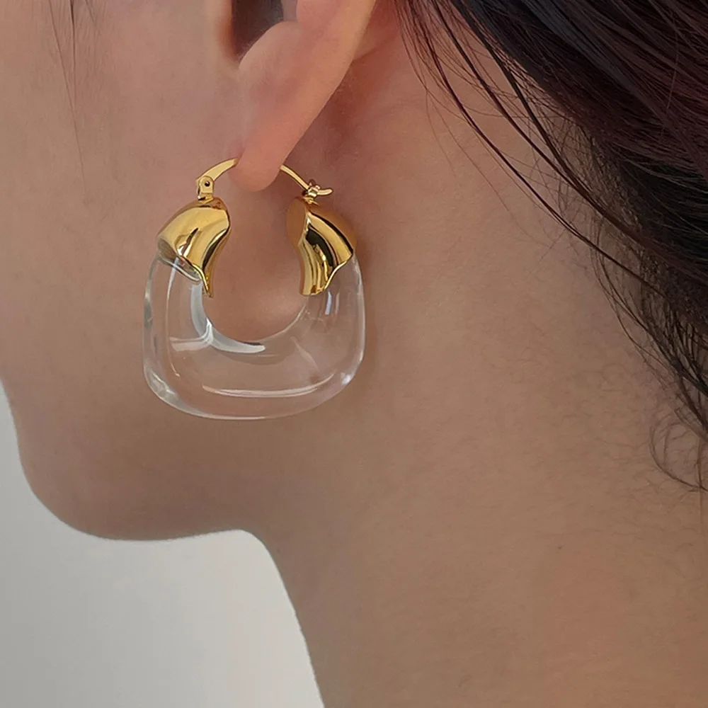 transparent acrylic earrings