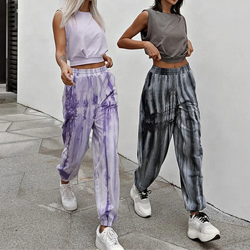 Sweatpants women tie dye sale