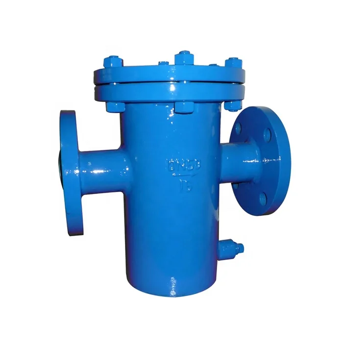 Ductile Iron Cast Iron Straight Pipeline Filter Flanged Basket T Type Strainer