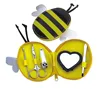 Cute Bee Shape Pouch 5pcs Mini Manicure Kit With Mirror