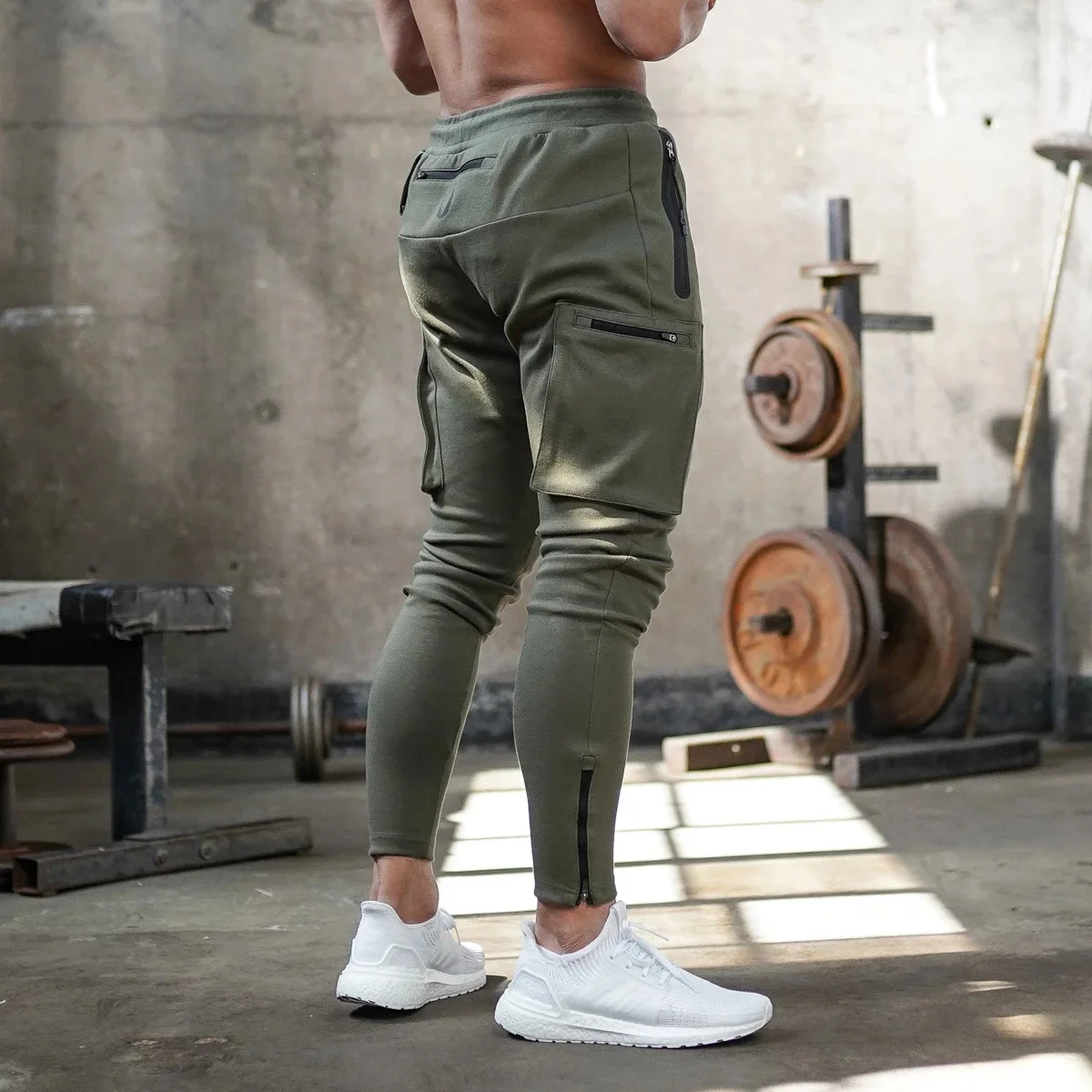 Men's Quick-Dry Camouflage Joggers - Gym & Fitness Workout Cargo Sweatpants, Fitness Bodybuilding Pants