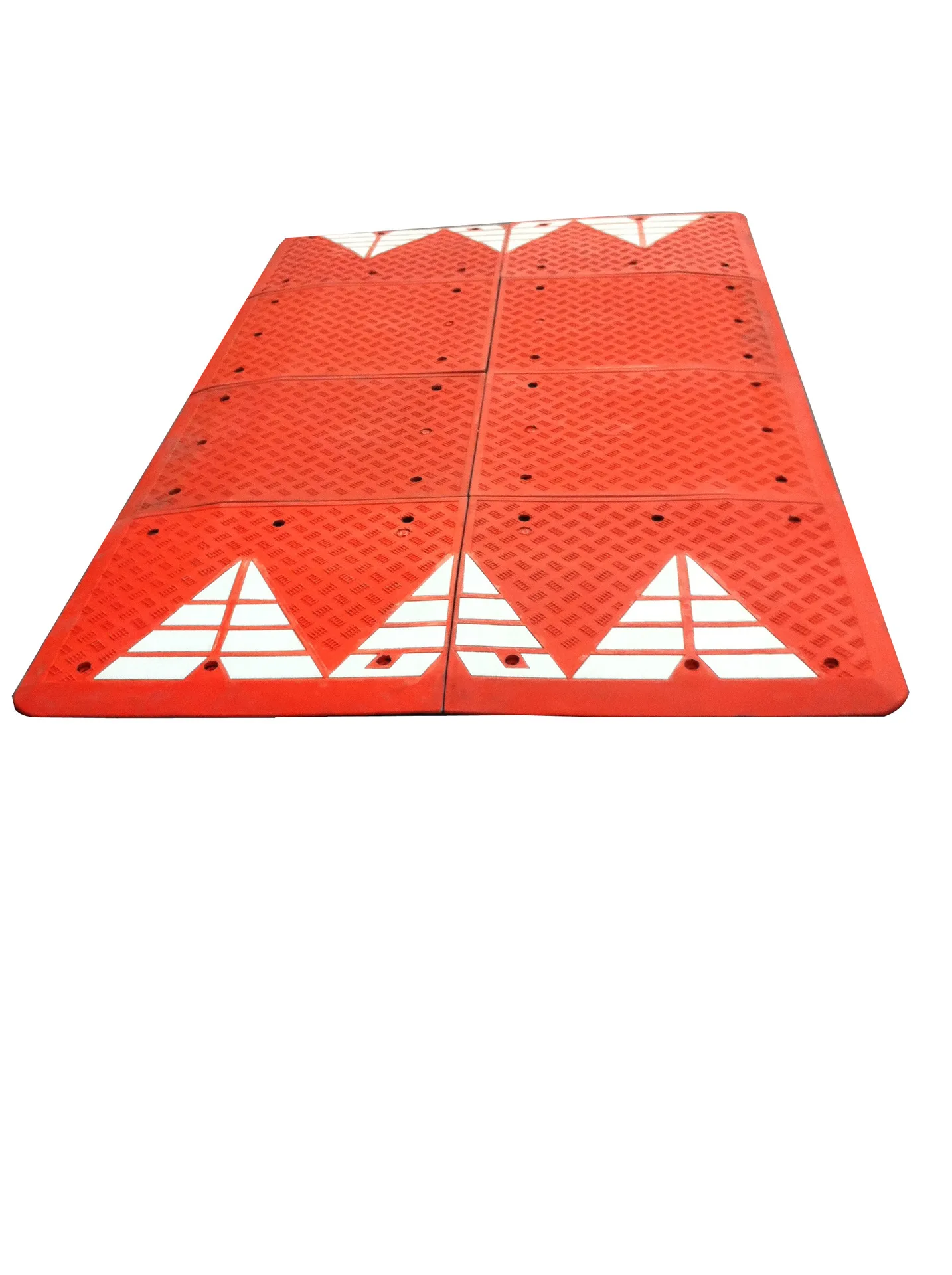 SC-SH29  6pcs into 1set Red  Ruber Speed Bump Cushion  for  Plastic speed Bump  with good quality Roadway saftey