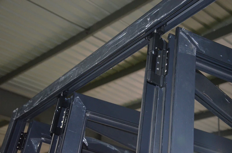 Puertas Plegables De Aluminio,Puertas De Doble Acristalamiento Lowe Bi