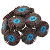 5Pcs Sandpaper Sanding Flap Wheels Sanding Disc Set (80 Grit) With Handle Shutter Polishing Wheel For Power Rotary Tools