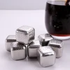 Wholesale Customized Stainless Steel Ice Cube with Logo Drink Whiskey Stone